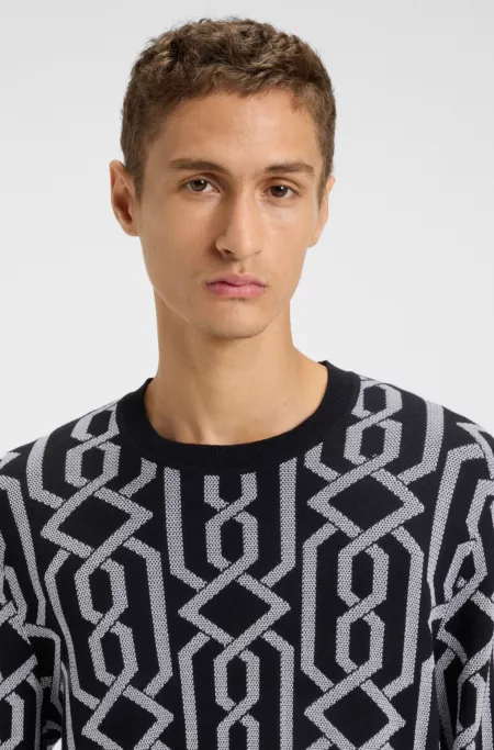 Jacquard-pattern sweater in a regular fit