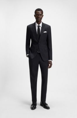 Zapatos de piel con hebilla doble, Negro