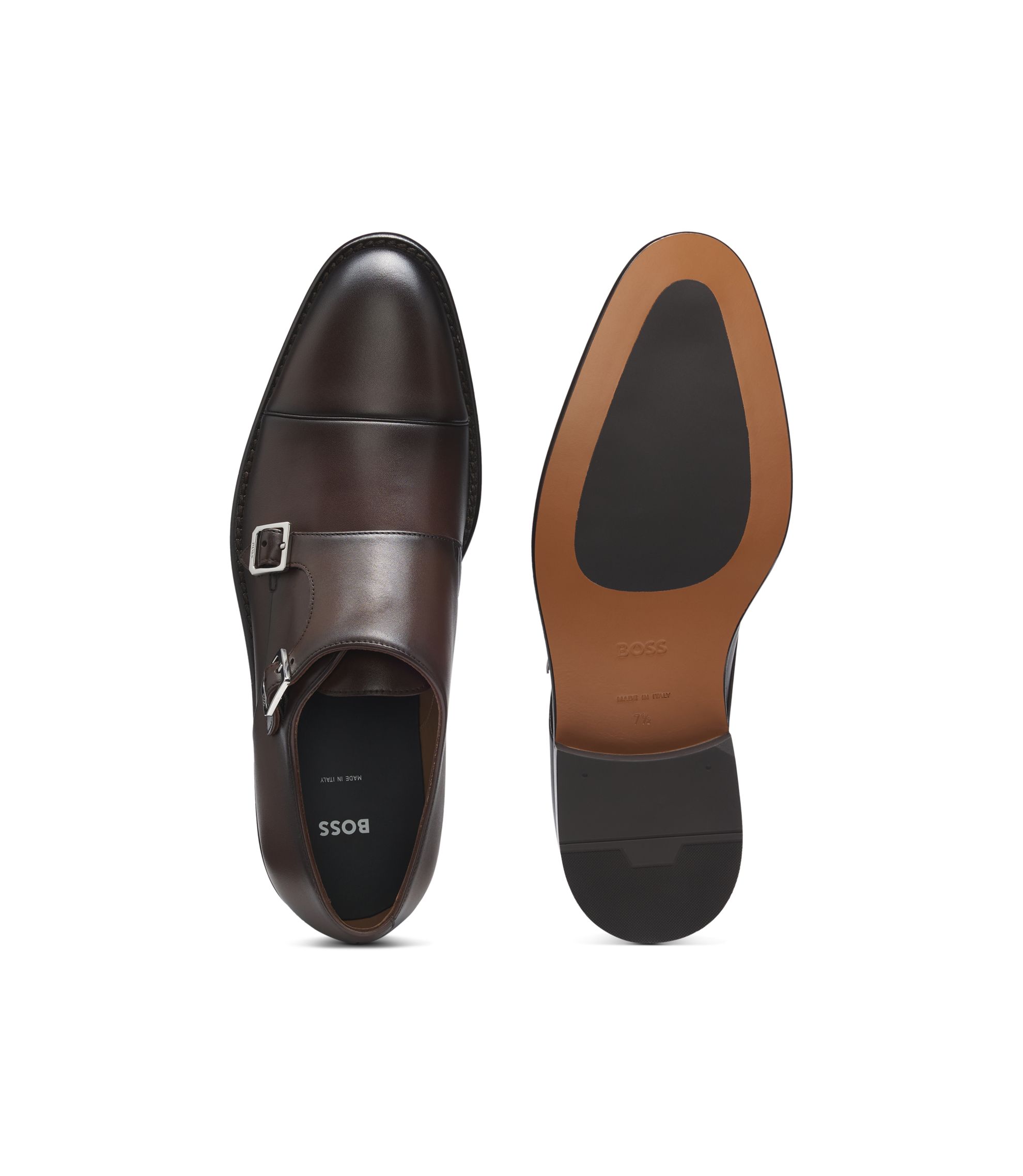 BOSS Hugo Boss Brostio Monk Strap Dress Shoes Amazon.com | Bruno Marc Men main image 4