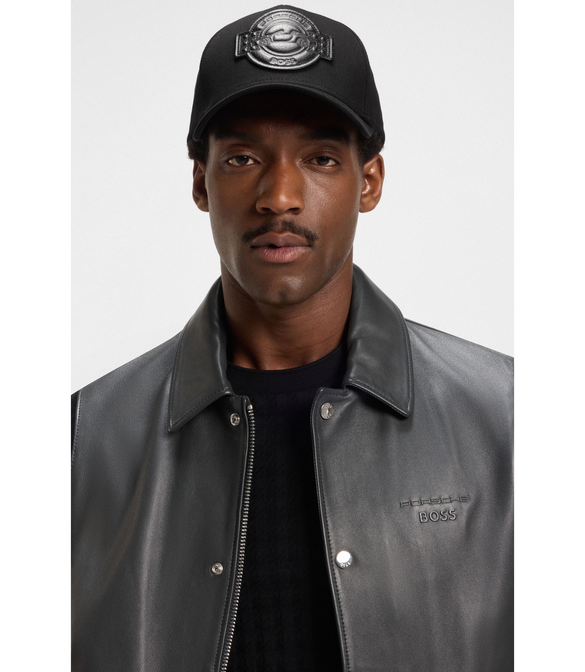 BOSS - Porsche x BOSS cap in cotton twill - Black