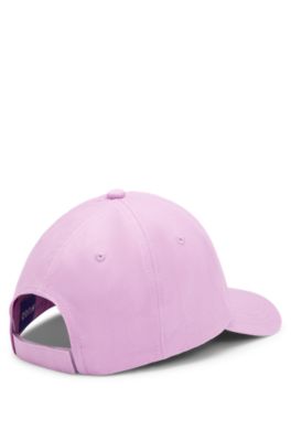 Happy-HUGO cap in cotton twill artwork, light pink