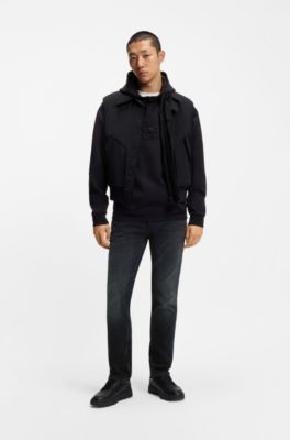 Jeans slim fit de denim el&aacute;stico en azul oscuro, Azul oscuro