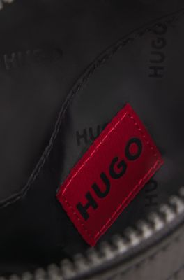 Sac enveloppe en twill avec logo revisit&eacute;, Noir
