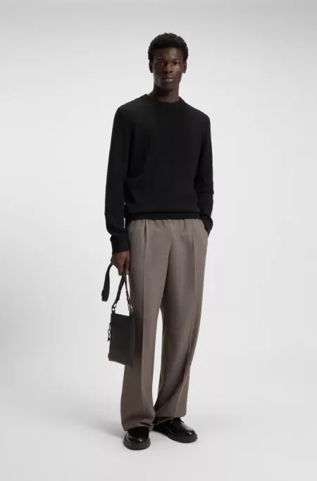 Split-logo envelope bag in twill