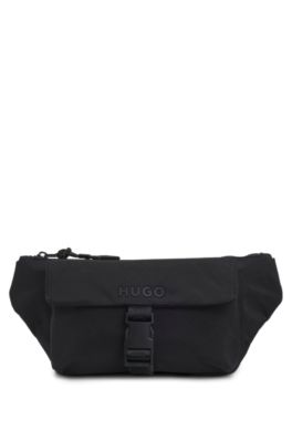 Belt bag with tonal logo, Black