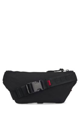 Belt bag with tonal logo, Black