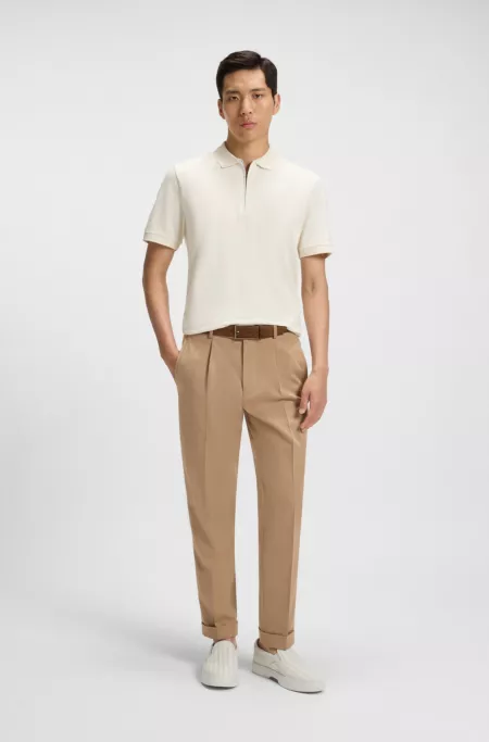 Gary trainers with plain and woven suede