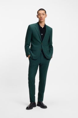 Jacquard-pattern polo shirt in a relaxed fit, Black