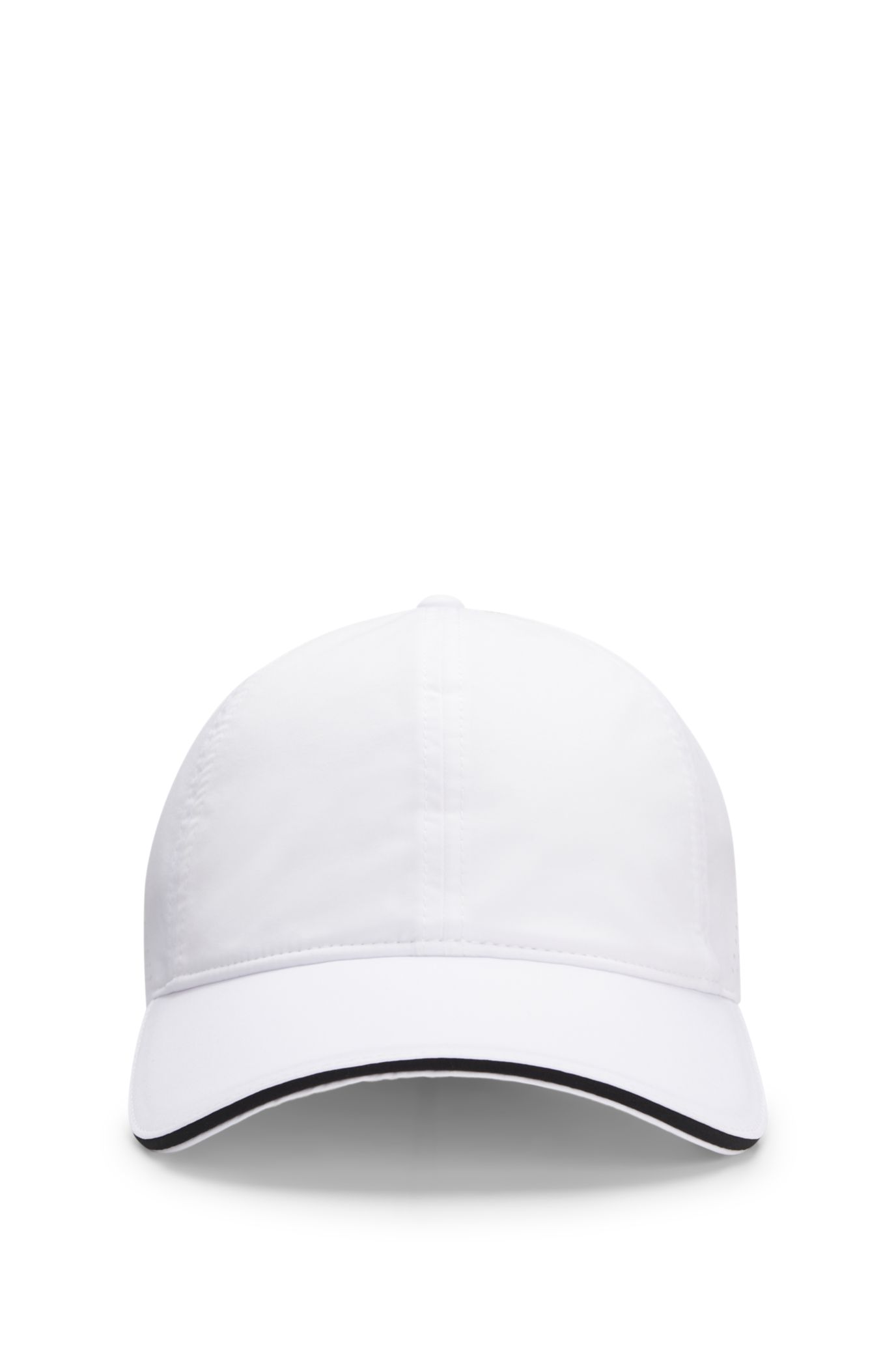BOSS - Gloss-logo cap in taffeta - White