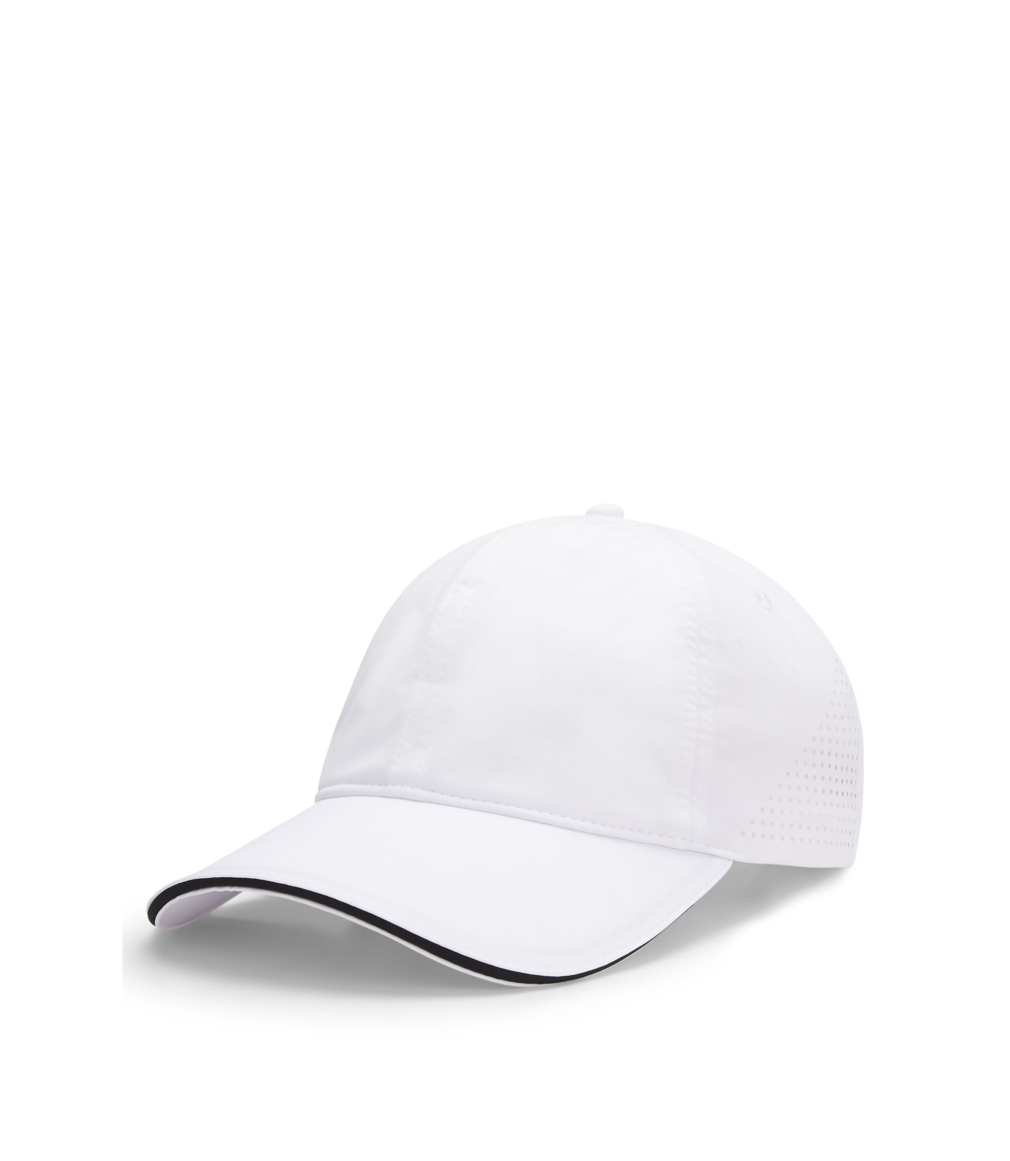 帽子 melt the lady logo cap white BOSS - Gloss-logo cap in taffeta - White