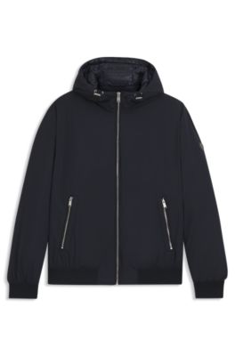 Chaqueta repelente al agua con relleno de plum&oacute;n, Azul oscuro