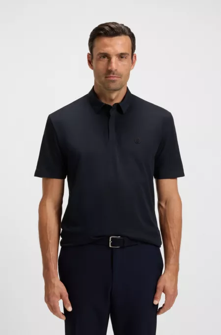 Performance polo shirt with Double B monogram