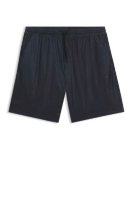 Shorts de estilo activo con estampado integral, Azul oscuro
