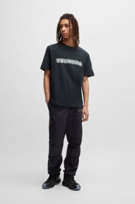 HUGO x VCARB fanwear T-shirt with Yuki Tsunoda graphics, Black