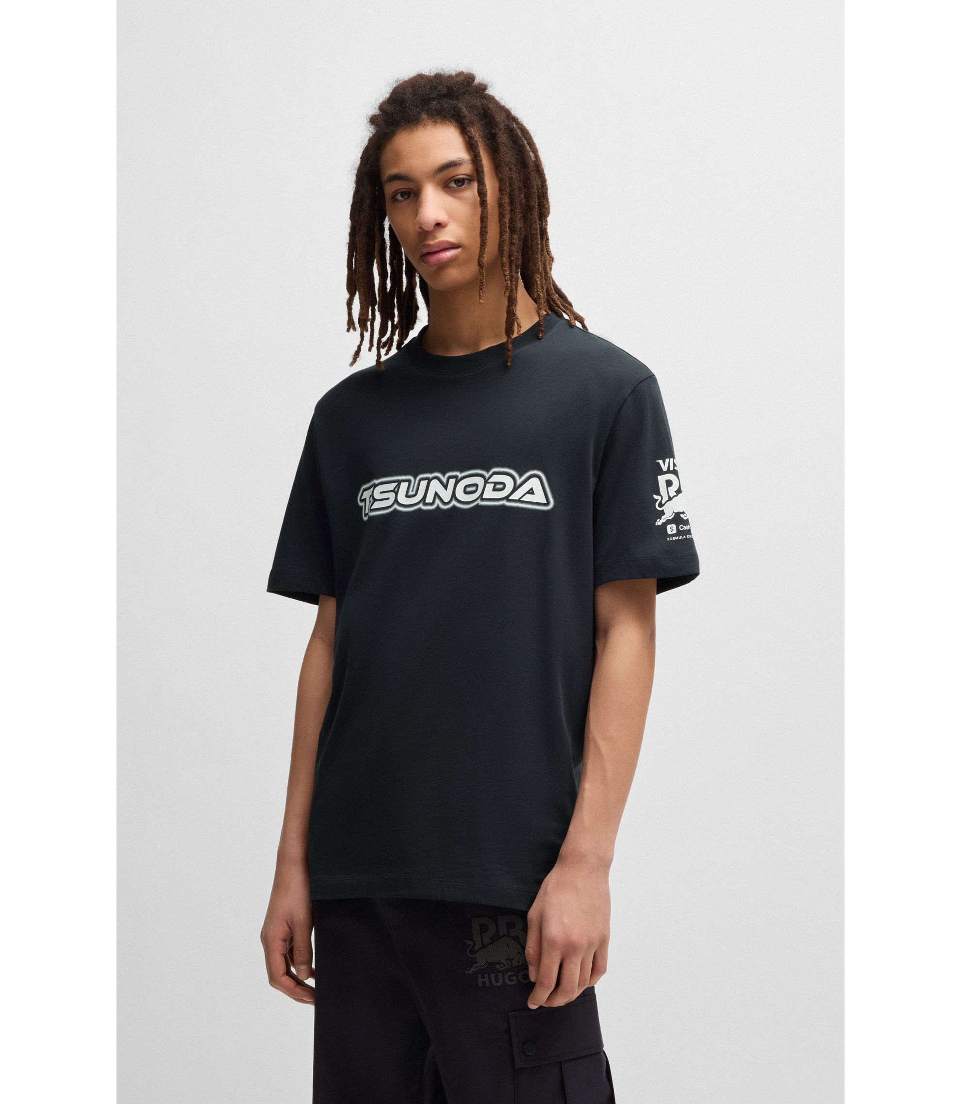 Hugo Nedary Tシャツ HUGO - HUGO x VCARB fanwear T-shirt with Yuki Tsunoda