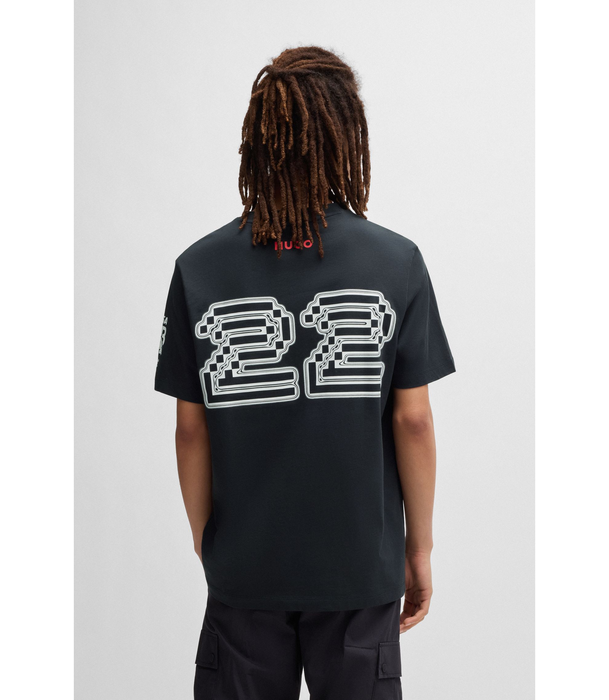 HUGO - HUGO x VCARB fanwear T-shirt with Yuki Tsunoda graphics - Black