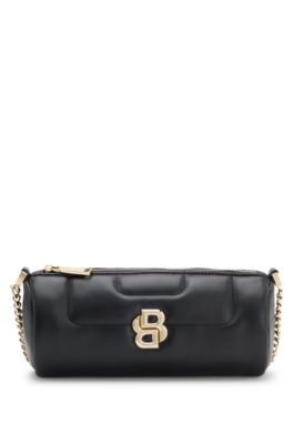Shoulder bag with Double B monogram, Black