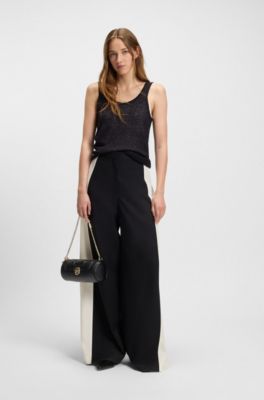 Shoulder bag with Double B monogram, Black