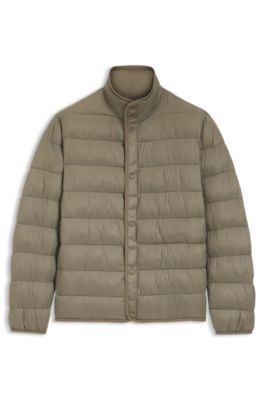 Water-repellent jacket with padded inner, Light Brown