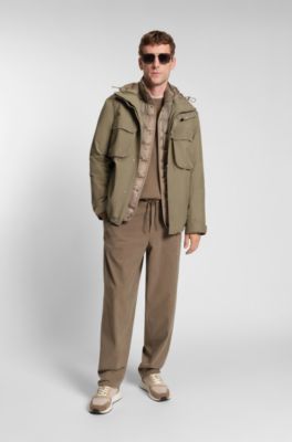 Chaqueta impermeable de GORE-TEX&reg; con relleno interior extra&iacute;ble, Marr&oacute;n claro