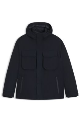 Water-repellent jacket with padded inner, Dark Blue