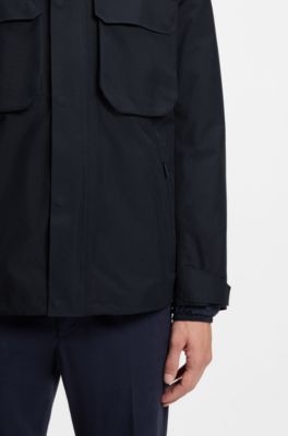 Water-repellent jacket with padded inner, Dark Blue