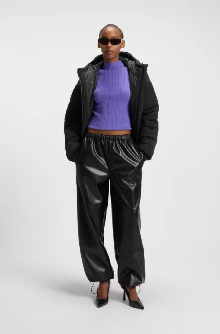 Bubble-shape padded jacket with water-repellent finish