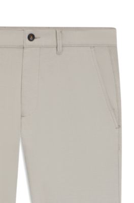 Pantalones slim fit de tejido el&aacute;stico estampado, Cal