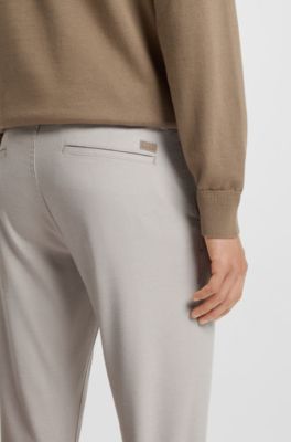 Pantalones slim fit de tejido el&aacute;stico estampado, Cal