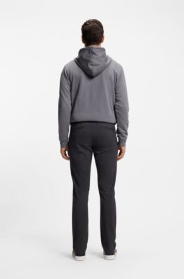 Pantalones slim fit de tejido el&aacute;stico estampado, Azul oscuro