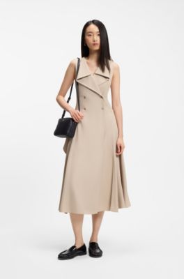 Crossbody bag in grained leather, Black