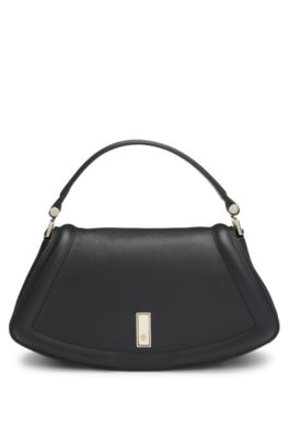 Ariell shoulder bag in leather, Black