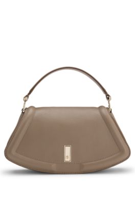 Ariell shoulder bag in leather, Light Brown