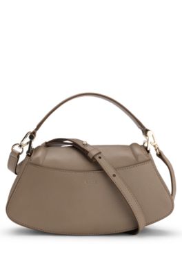 Ariell shoulder bag in leather, Light Brown