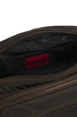 Belt bag with antique-effect logo plaque, Light Green