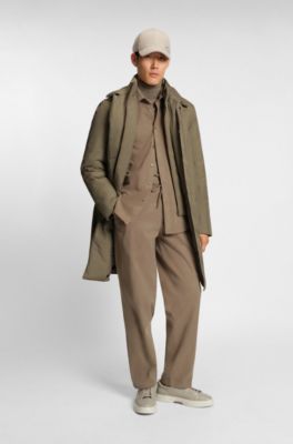 Manteau imperm&eacute;able GORE-TEX&reg; avec plastron amovible, Brun chin&eacute;