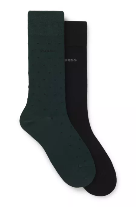 2-pack crew-length stretch bamboo-blend socks