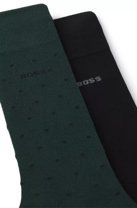 2-pack crew-length stretch bamboo-blend socks