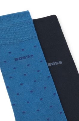 Two-pack of regular-length socks, Blue
