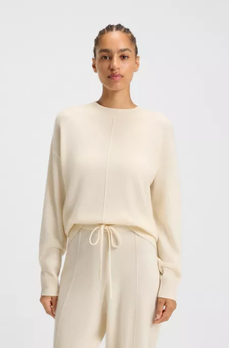 Knitted sweater in 100% cashmere