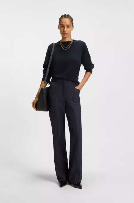 Knitted sweater in 100% cashmere