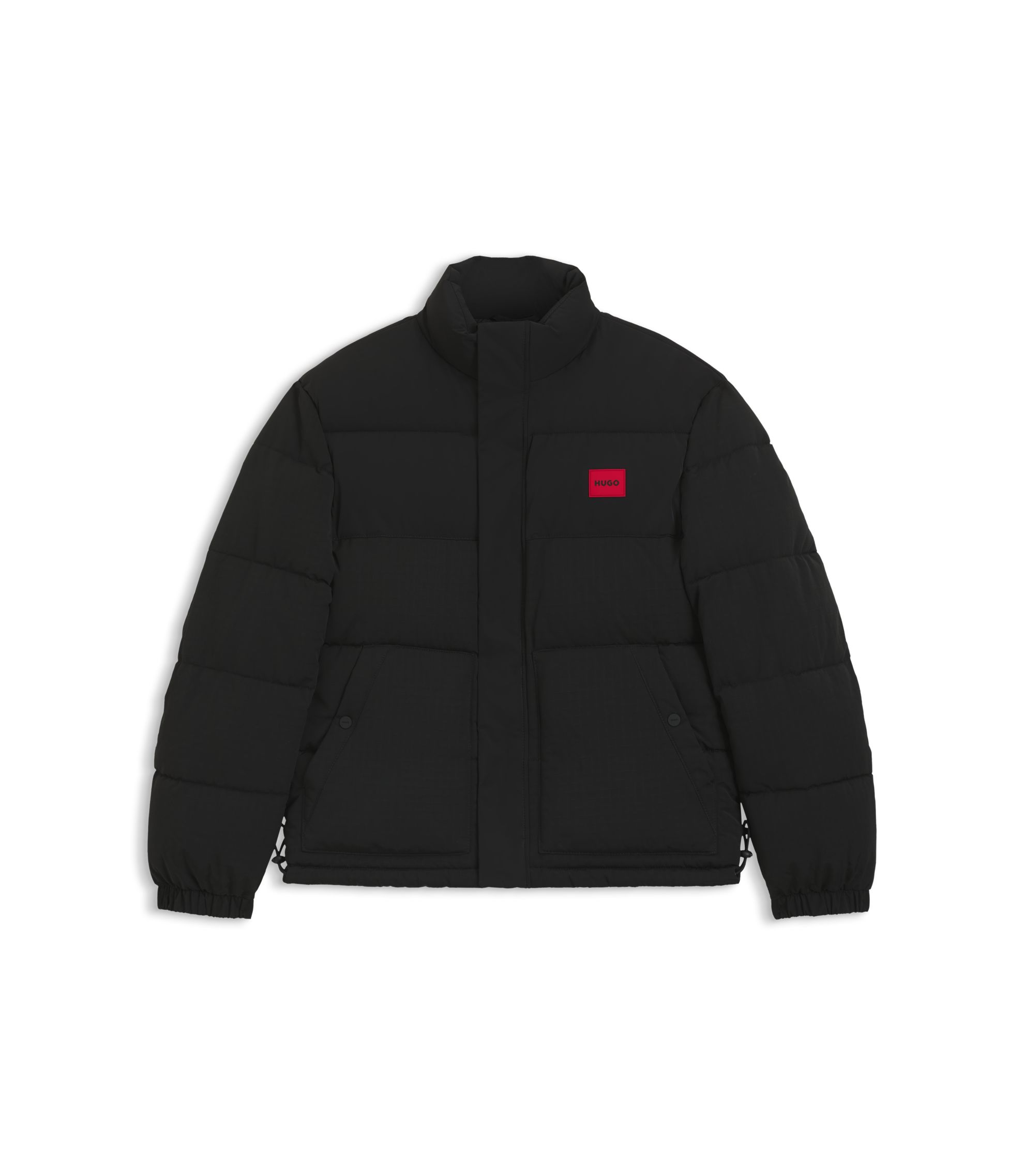 HUGO BOSS ジャケット HUGO - Logo-patch jacket with water-repellent finish - Black