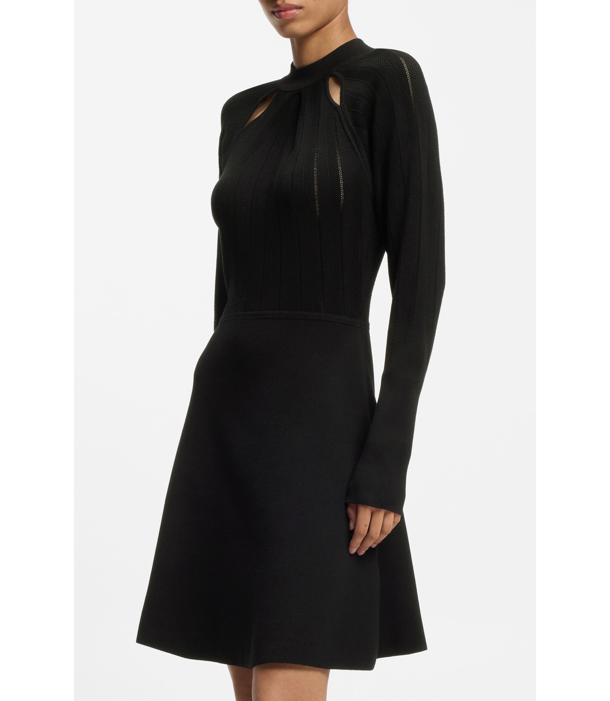 long sleeve t shirt dress striped Black Striped T Shirt Dress
