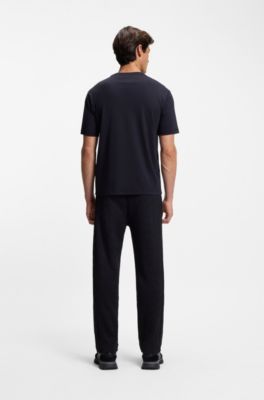 Structured-logo T-shirt in cotton jersey, Purple