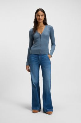 Suede trainers with Double B monogram, Brown