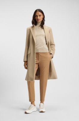 Trainers with stitched Double B monogram, White