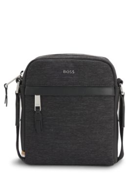 Reporter bag with leather trims, Dark Grey