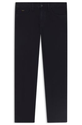 Vaqueros slim fit en denim el&aacute;stico azul con cashmere, Azul oscuro