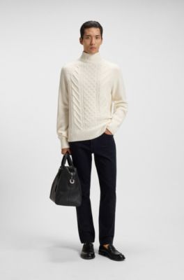 Blue slim-fit jeans in comfort-stretch denim, Dark Blue