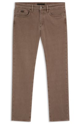 Jean Slim Fit en denim stretch ultra doux, Gris sombre